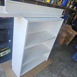 IKEA book shef with 2 wall shelves 
$30