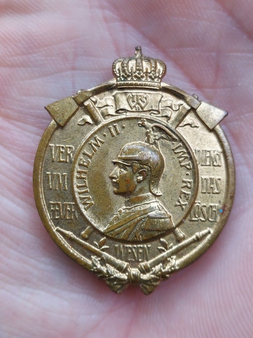 Imperial German Fireman's Badge PIN Antique Early 1900s