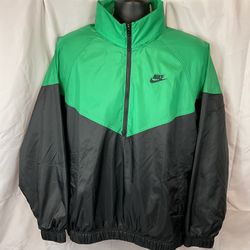 Nike Windrunner Anorak Jacket Oversized Men Medium DQ4911-324 Retro Green Black