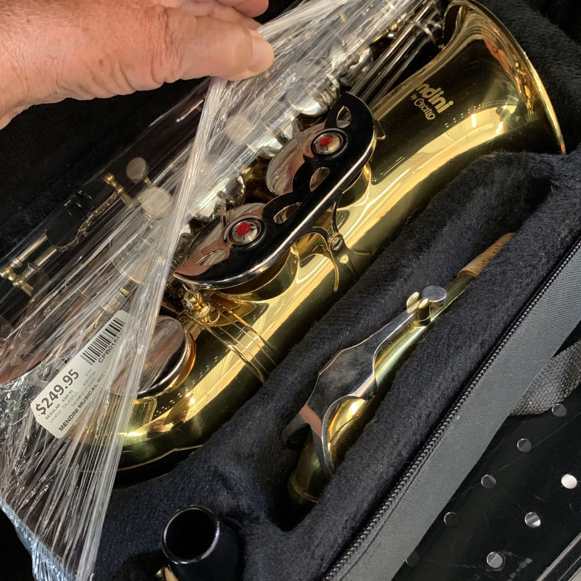 Cecilio Mendini Student Alto Saxophone, Unplayed In Hard Case