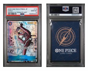 PRB02 One Piece Japanese Sanji Manga PSA 10