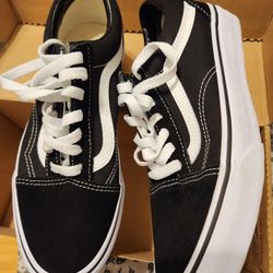 Old Skool Black And White Vans