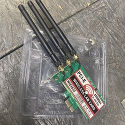 Wifi PCI Express Internet Ethernet Card Works With Windows 7-8-10