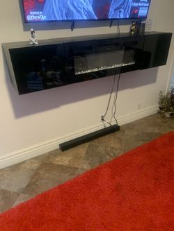 Floating Electric Fireplace