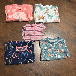 9-12 Month Baby Girl Sleepers