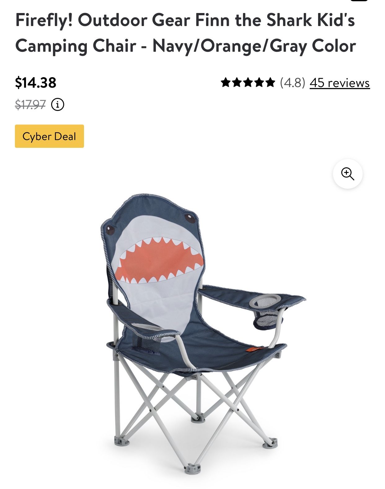 Firefly! Outdoor Gear Fin The Shark Kids Camping Chairs 