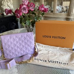 Louis Vuitton Coussin PM Crossbody Handbag M82067 Special Color Lavender Lilac