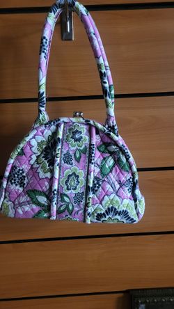 Nice Pink Floral Click Lock Vera Bradley Hand Bag & Wallet