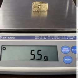 100 Dollar Bill Ring 14k Size 9 