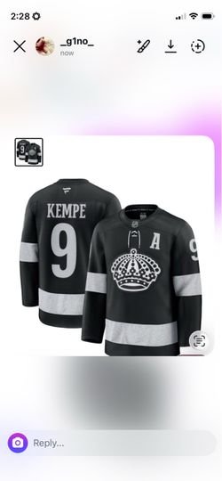 LA Kings Kempe #9 Fanatics Hockey Jersey