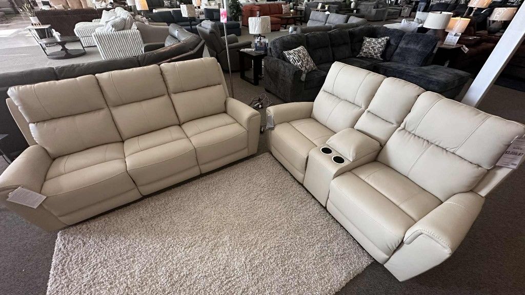 OM• $38 Initial • Brand New Reclining Sofa And Loveseat 