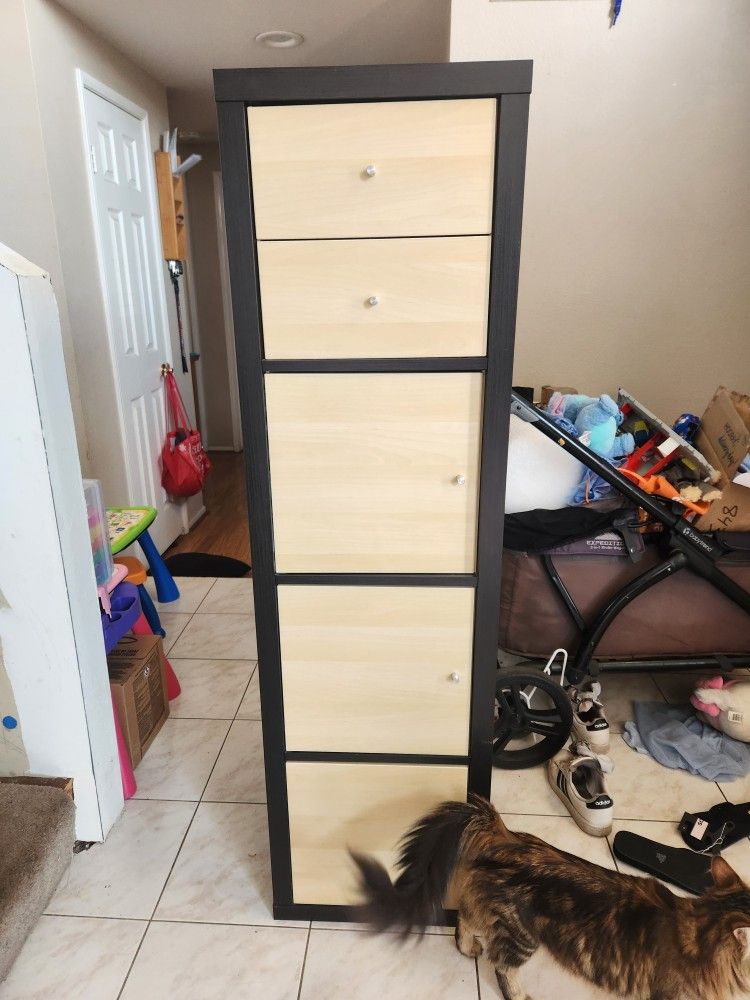 Shelving Unit With Drawers And Doors