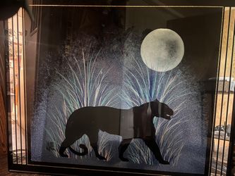 Black Panther Glass Picture