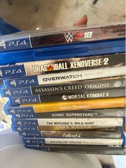 PS4 with 3 controllers and games all cords