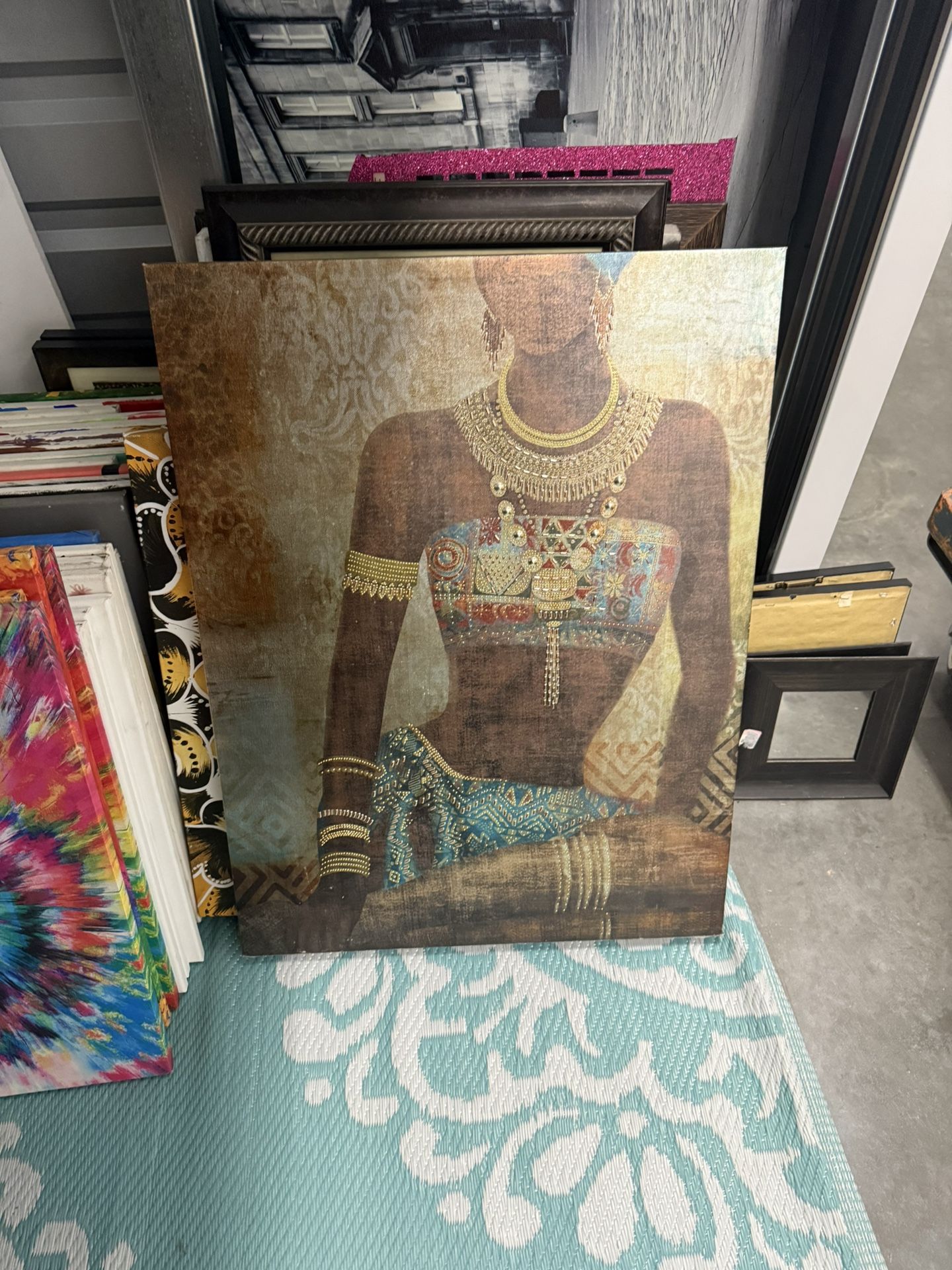Amazing African canvas picture