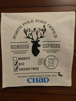 Personalized/custom Name Christmas Bag