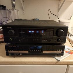 Denon Receiver And Harmon Kardon CD Burner