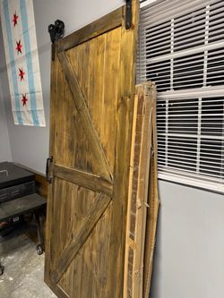 Rustic barn door