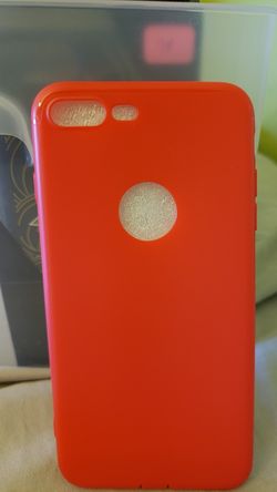 Iphone 7/8Plus Red Rubber Case