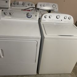 WHIRLPOOL WASHER WITH BIG TUB & GE DRYER ON SALE TODAY!! WARRANTY INCLUDED!! 