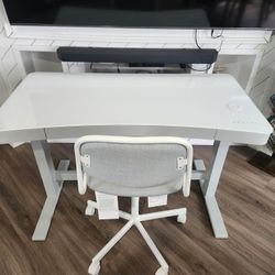 Electric Standing Desk with Chair