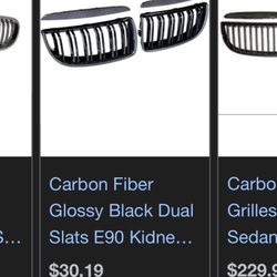 Pre Lci BMW E90 Double Slant Grilles 