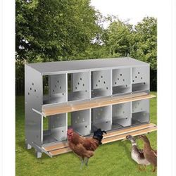 Chicken Nesting Boxes 10 Hole, Poultry Nesting Box, Chicken Nest Box