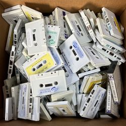 200+ Reusable Audio Cassette Tapes Bulk Lot