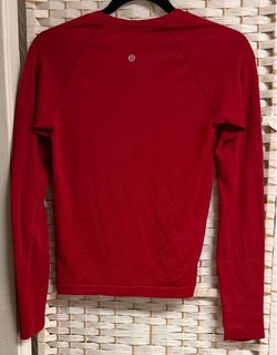 Lululemon Red Long Sleeve Top Size 4