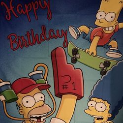 Simpson Birthday Back Drop