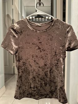 Moss Colored Free People Velvet Top