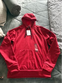 Red Nike thermal fit hoodie