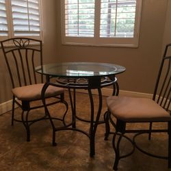 Breakfast table with four chairs