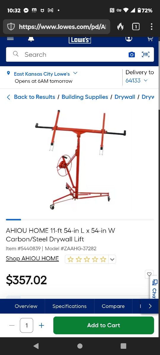 Sheet Rock Hanger Brand New In A Box! 