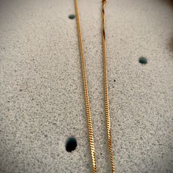 14k gold chain and pendant combo