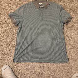 Calvin Klein Mens Striped Polo T Shirt