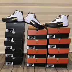 BRAND NEW JORDAN 12 “ROYALTY” GS SIZES 5, 5.5, 6, 6.5, & 7 $190.  MEN’s SIZES 8, 8.5, 9, 9.5, 10.5, 12, & 15  $275
