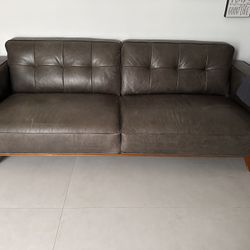 Leather sofa $50