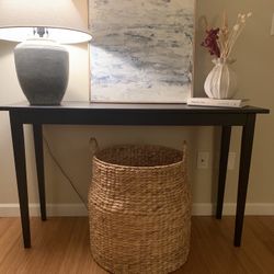 Black Wood Console Table