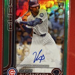 2025 Topps Series 2 Kevin Alcantara On Card Auto RC /99