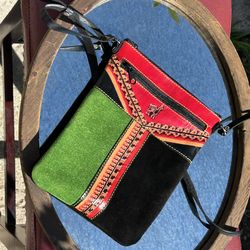 UNICEF suede leather crossbody bag