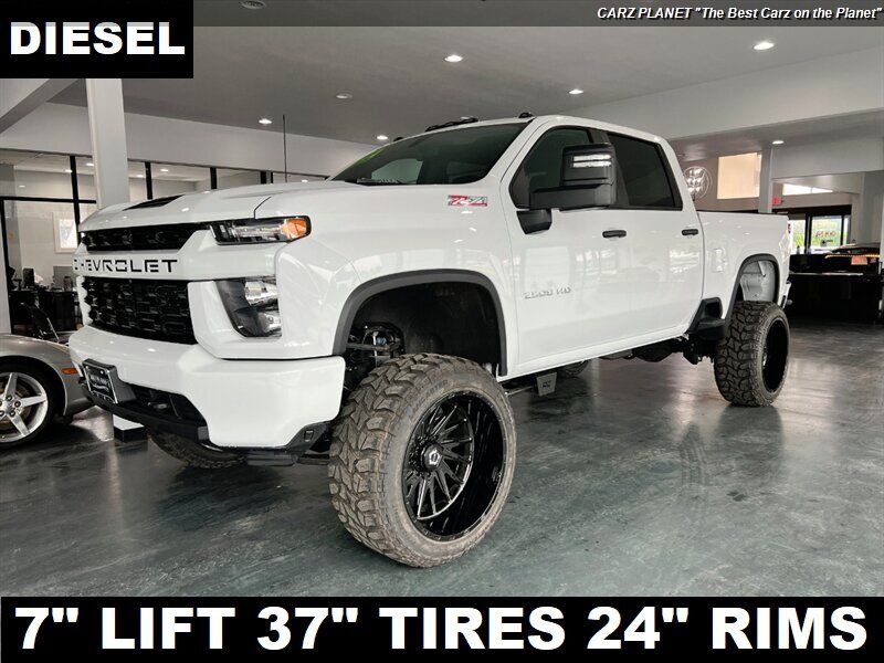 2022 Chevrolet Silverado 2500 LIFTED DIESEL TRUCK 4WD 7" LIFT 37" TIRES 24"WHEEL