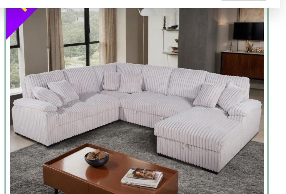 4 Pcs Sectional With Storage And Bed In,All Products : American Fashion Style Bags On Sale