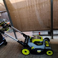 Ryobi 40v Hp Brushless Whisper Series 21" Walk Behind Self Propelled Mower 