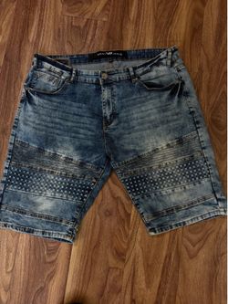 XRAY Jeans Denim Shorts Size 38 – Biker Style – Excellent Condition