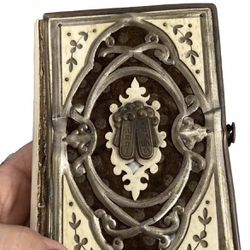 Religious Antique Judaica Jewish Daily Prayer Vienna 1857 Book Dedicated