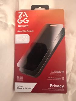 2-way privacy tempered glass iPhone 16 Pro Max