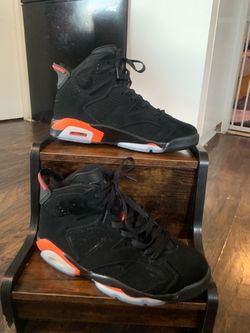 Nike Air Jordan 6 Retro Black Infrared 2019 Mens Size 9.5⁠