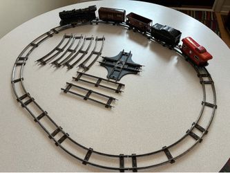Vintage  Louis Marx O Gauge Wind Up Streamlined Train Set Box Track Steam Engine NYC PRR