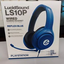 LucidSound LS10P Wired Gaming Headset for PlayStation 4 / 5 - Reflex Blue